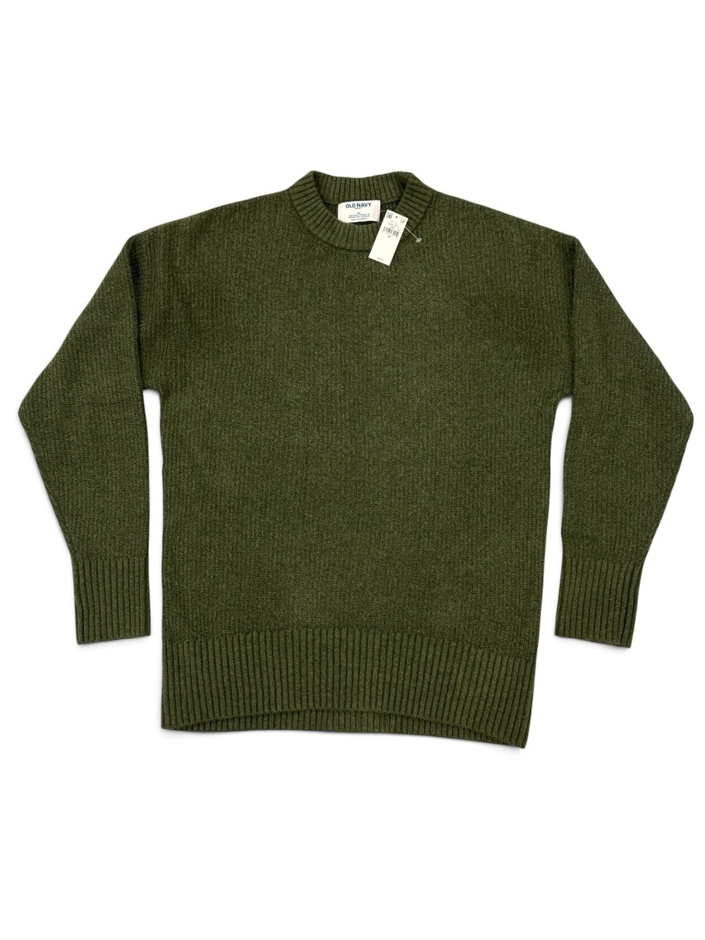 Old Navy SoSoft Crew Neck Tunic Sweater Women's Olive Green XS Cozy Soft